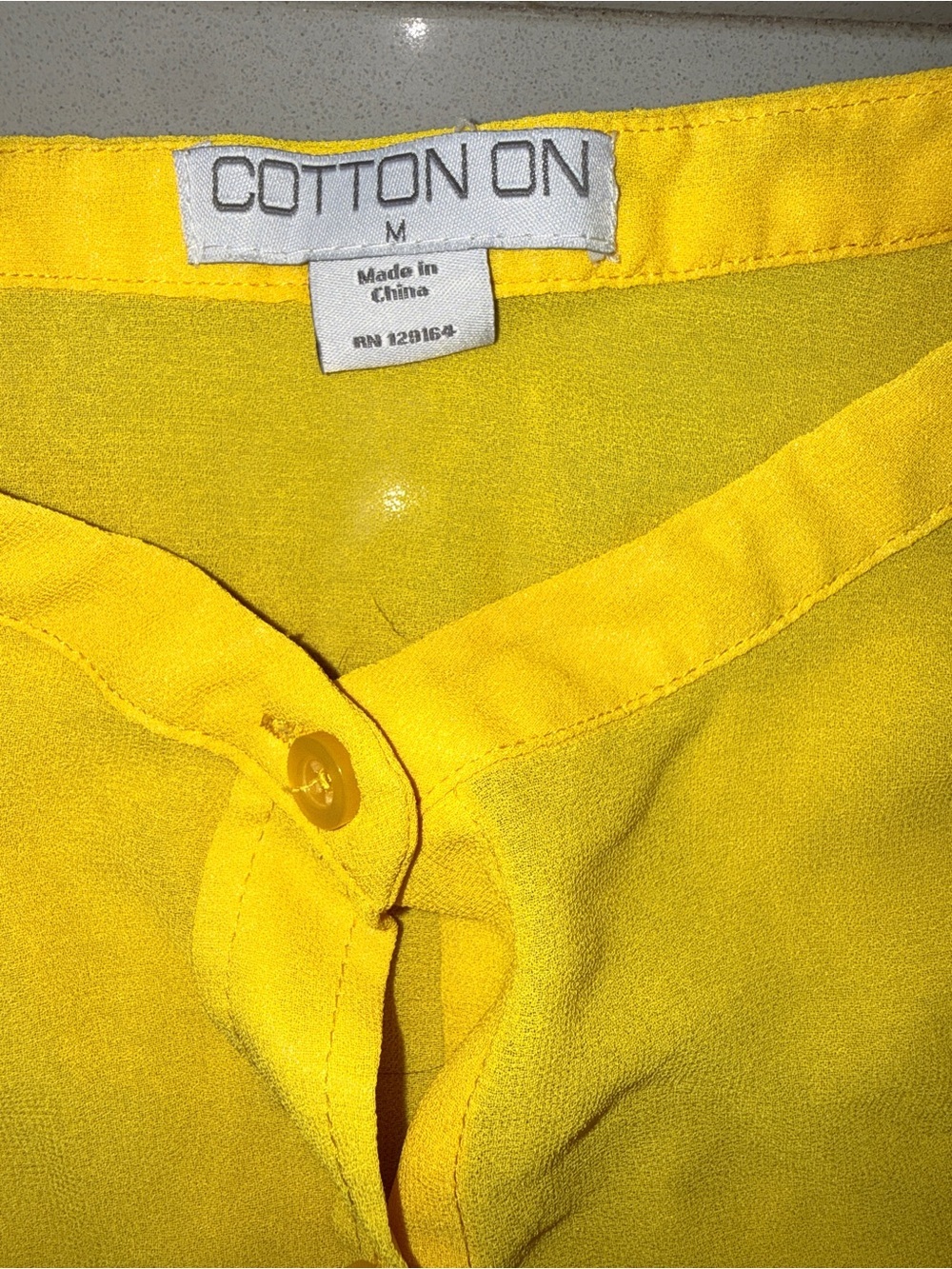 Cotton On Bright Yellow Top